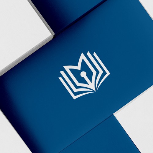 Unused Minimal book writer logo.