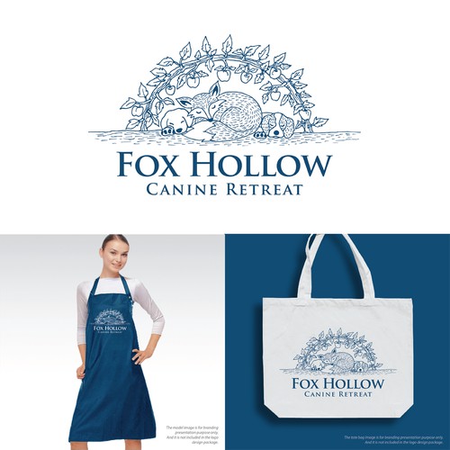 Fox Hollow Canine Retreat Logo Design