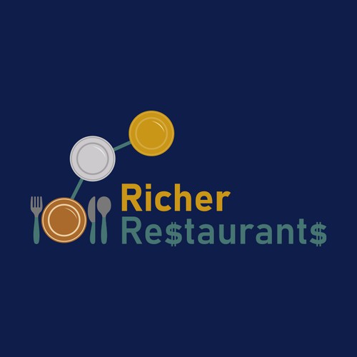 Logo for multi media marketing firm targeting restaurants and helping them increase their traffic/revenue.  Industry