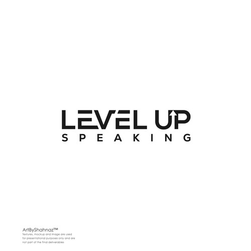 Bold Corporate Logo Design for LevelUp Speaking