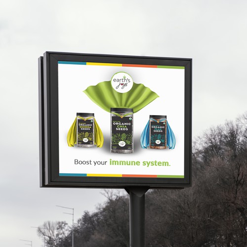 EARTH'S JOYS billboard
