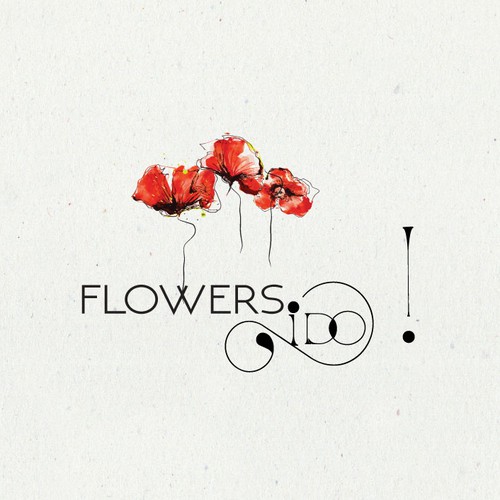  logo and business card design for an upmarket, artisan wedding and events florist