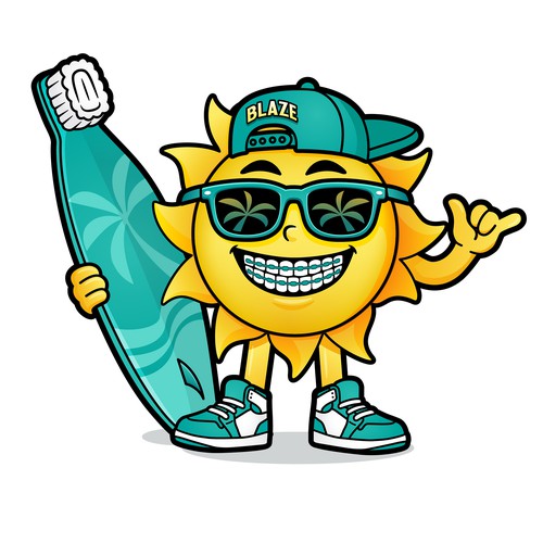 Blaze Mascot for Braces Oasis Orthodontic