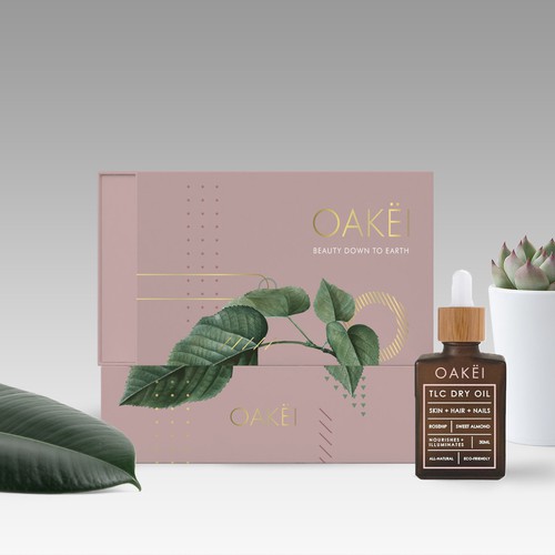 Design of a stunning, reusable gift box as the packaging for natural beauty oil