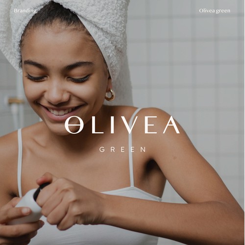 Olivea Green brand identity and packaging