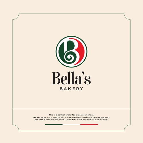 Bella's Breadsticks Logo Design