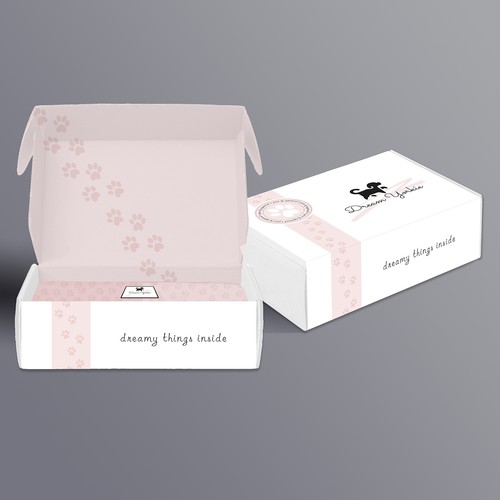 Packaging for dog themed subscription box
