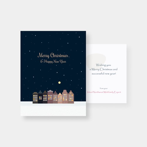Christmas/New Year Card for Real Estate Business