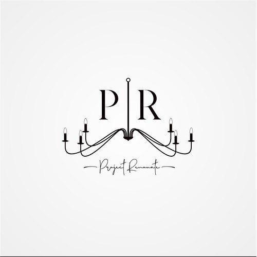 Logo concept for Project Renovate ; Store that sells finishes for home renovation (light fixtures, chandeliers, faucets, etc)