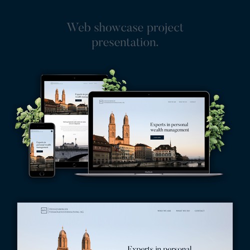 Wealth Management homepage design