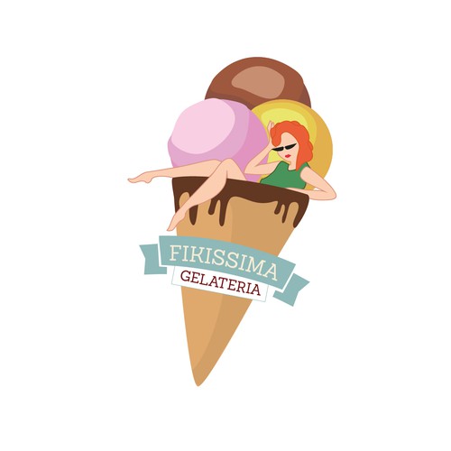 Logo fiko per gelateria Fikissima