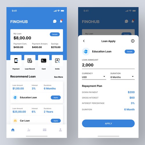Loan app ui