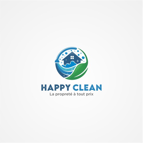 Create a logo for a cleaning services company