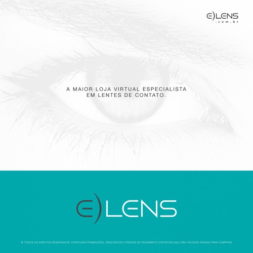 E-LENS - Logo for brazilian lens e-commerce