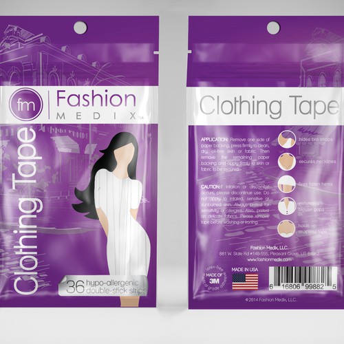 Packaging for clothing tape