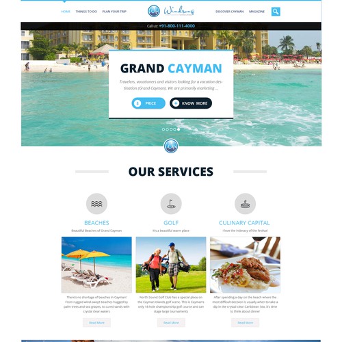 Website design neede for travel-related website
