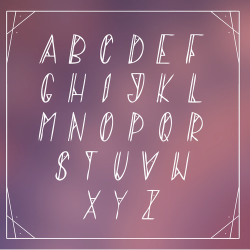 Bohemian font