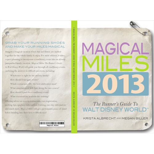 Create the next book or magazine cover for Magical Miles: The Runner's Guide to Walt Disney World