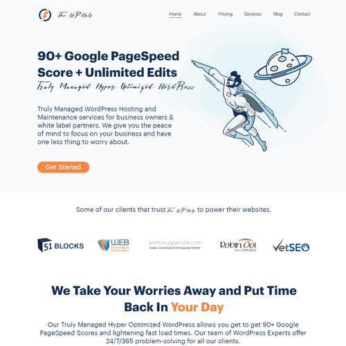 Hero Illustrator Theme Website