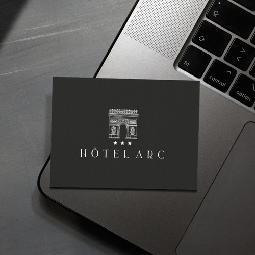 Logo for the Hotel Arc in Paris, France