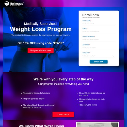 4 STAR RATING LANDING PAGE DESIGN - NU IMAGE MEDICAL