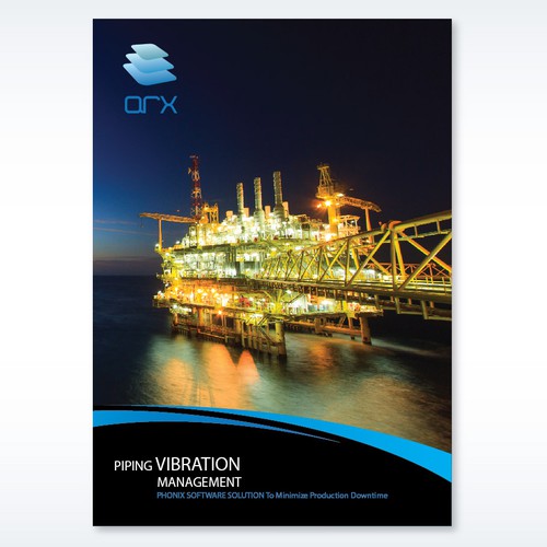 Create a brochure for software program for oil platforms