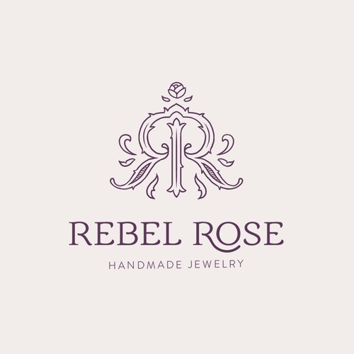Rebel Rose handmade jewelry logo