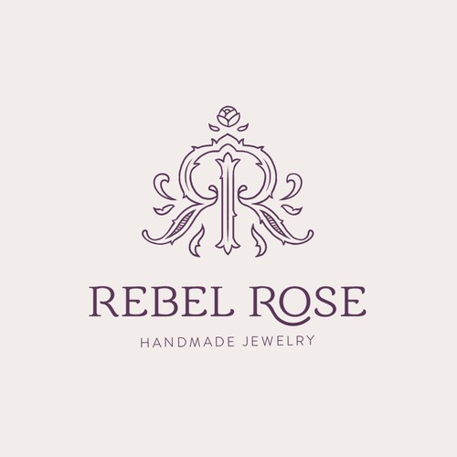 Rebel Rose handmade jewelry logo