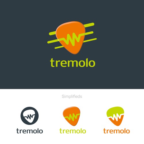 logo concept for 'tremolo' music website