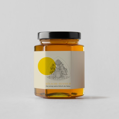 honey label concept