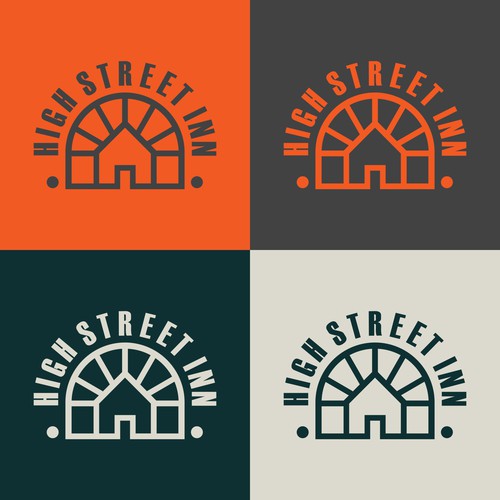 High street Inn- Classic minimal Logo design 