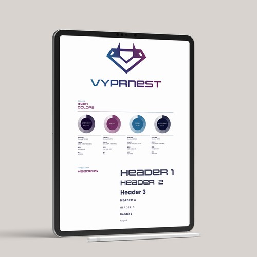 VYPRNEST logo and branding