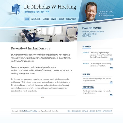 Help Sydney Dental Implants with a new website design