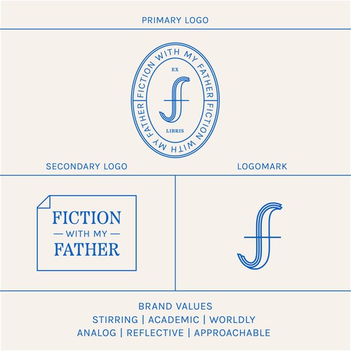 Brand Identity for Fiction with My Father Blog