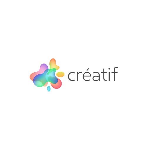 Colorful, bright logo for Creatif