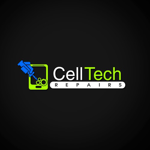 Create a business logo for a cellular/technology repair business