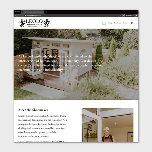 Bespoke Shoes Website