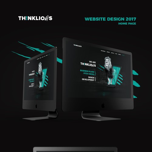 Thinklions home page concept