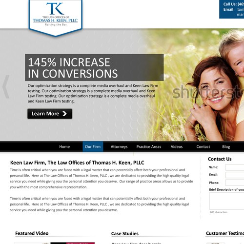 New website design wanted for Keen Law Firm