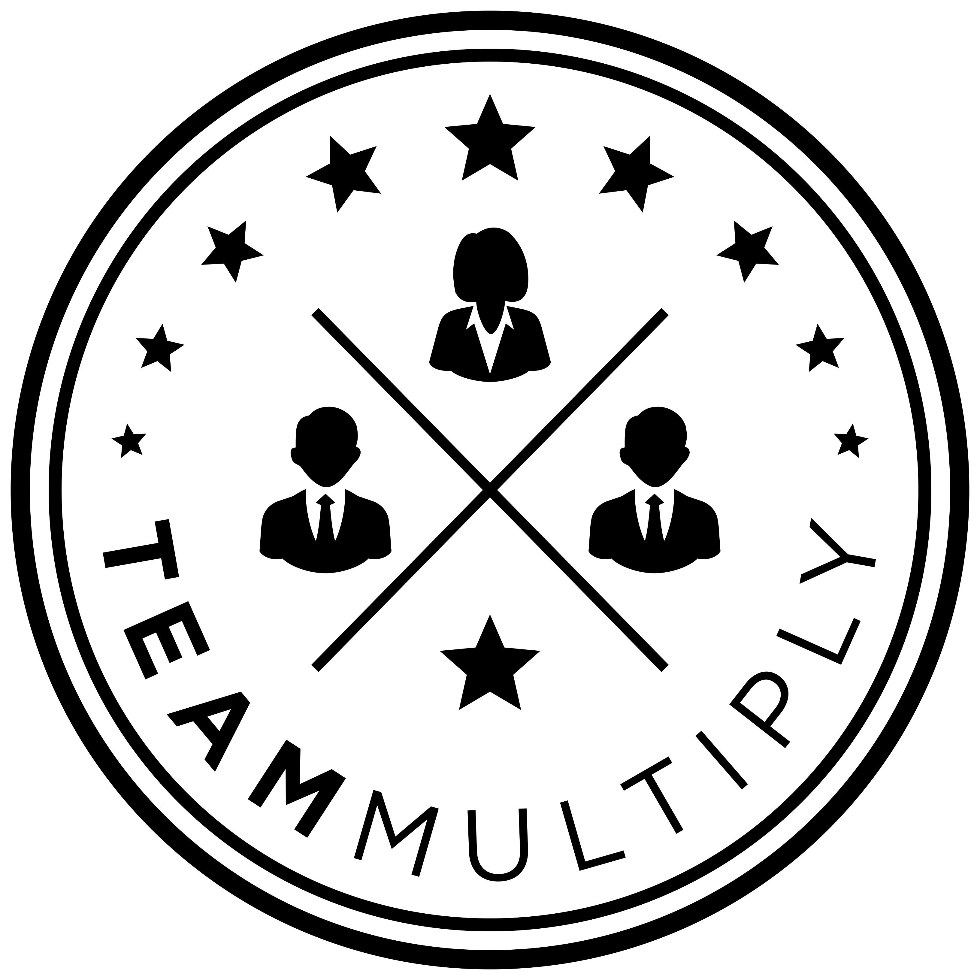 创建一个名为TeamMultiply的强大的标志为即将到来的产品