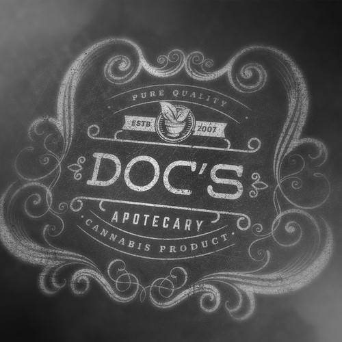 Creating a vintage logo for a Modern Apothecary (cannabis)