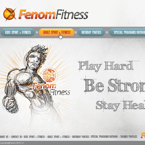 Create the next website design for Fenom