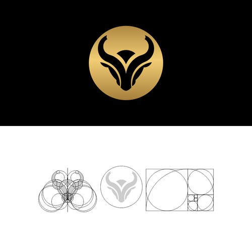 logo coin bull