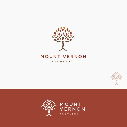 Clean and luxury logo for Mount Vernon Recovery