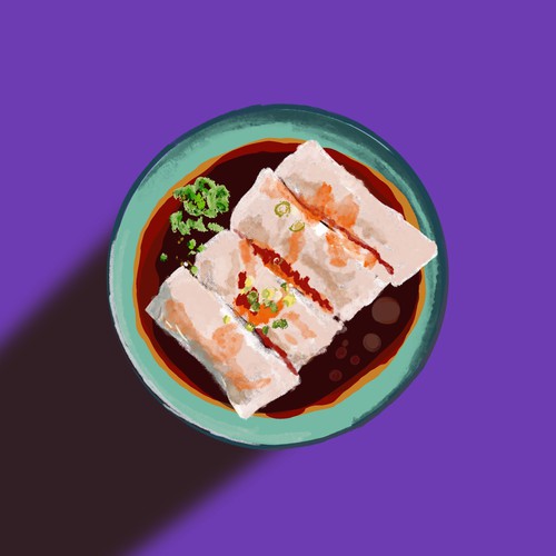 Cheung Fun on a Plate.