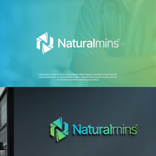 Elegant logo concept for Natural Supplement Brand 