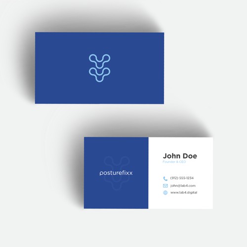 Minimalistic logo for a chain of chiropractic clinics