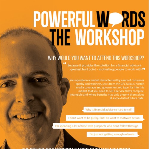 A compelling one-page flyer for a dynamic workshop