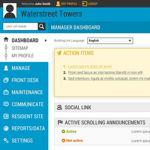 Web Portal UI 