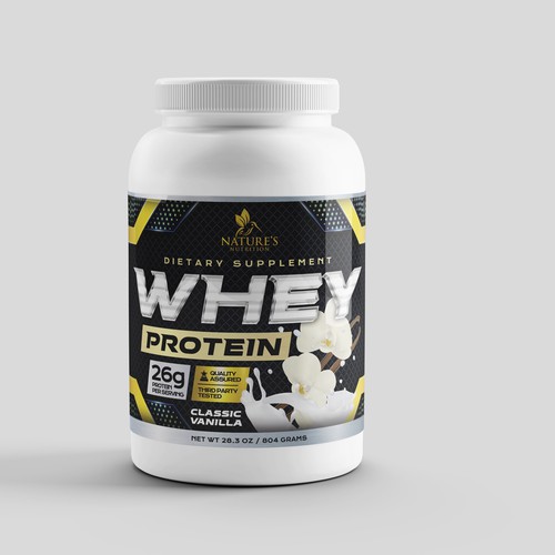 Natures Nutrition Whey Protein Vanilla Flavor